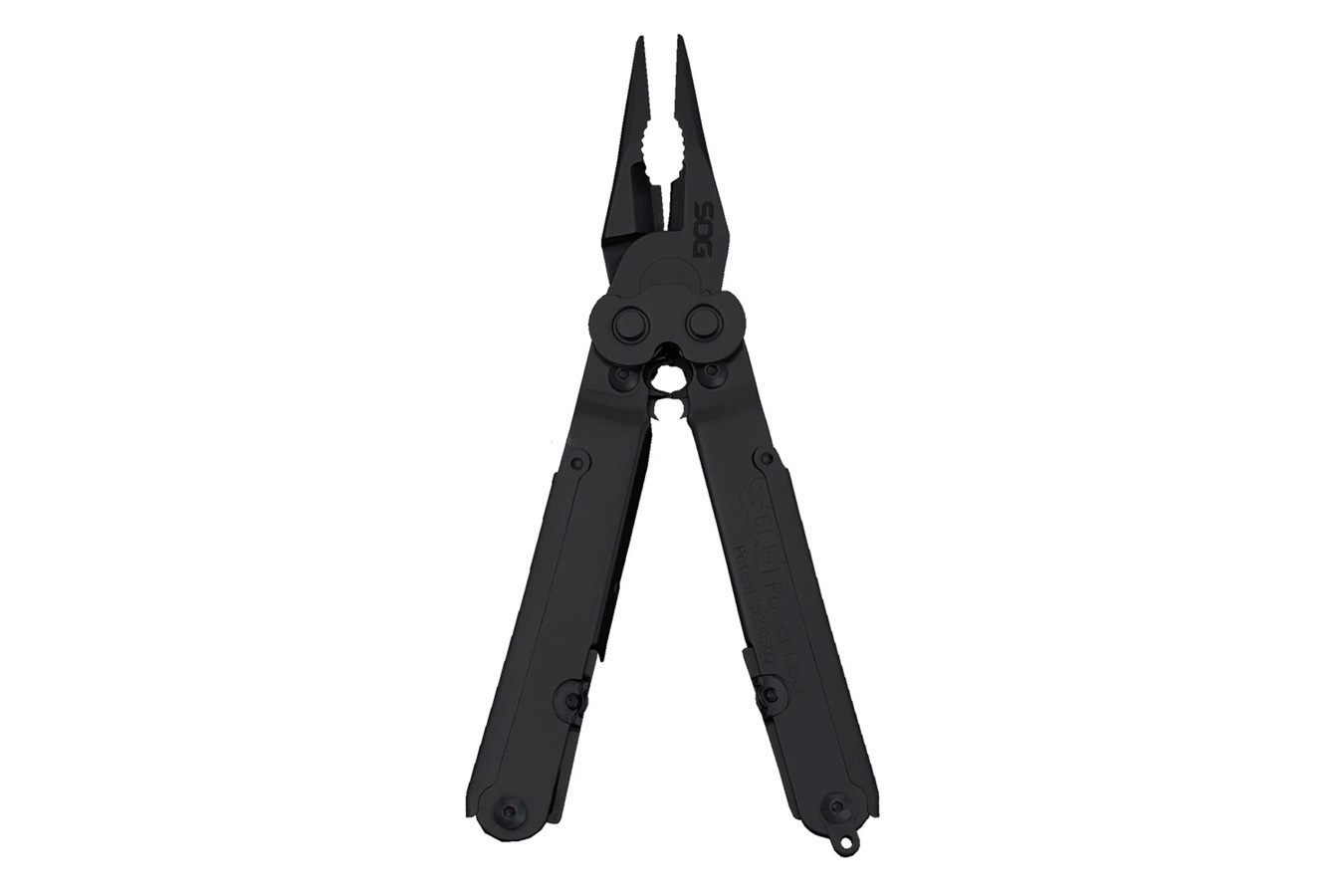 SOG SPECIALTY KNIVES PowerLock with Scissors and Nylon Pouch (Black)