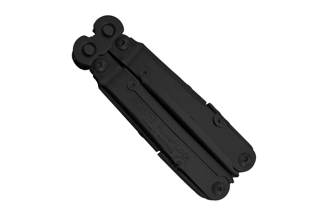 SOG SPECIALTY KNIVES PowerLock with Scissors and Nylon Pouch (Black)