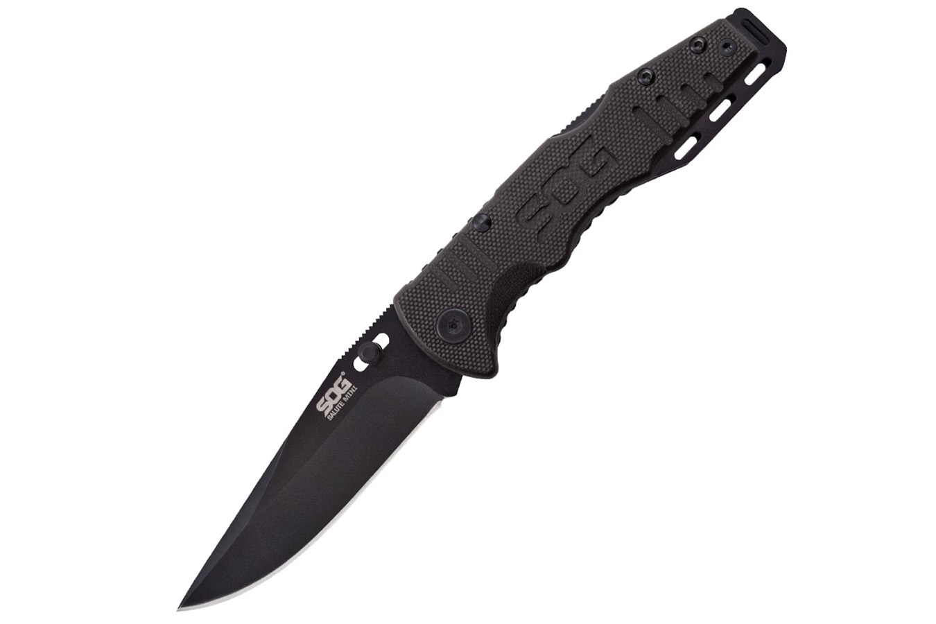 Sog Specialty Knives Salute Mini Pocket Folding Knife - Black