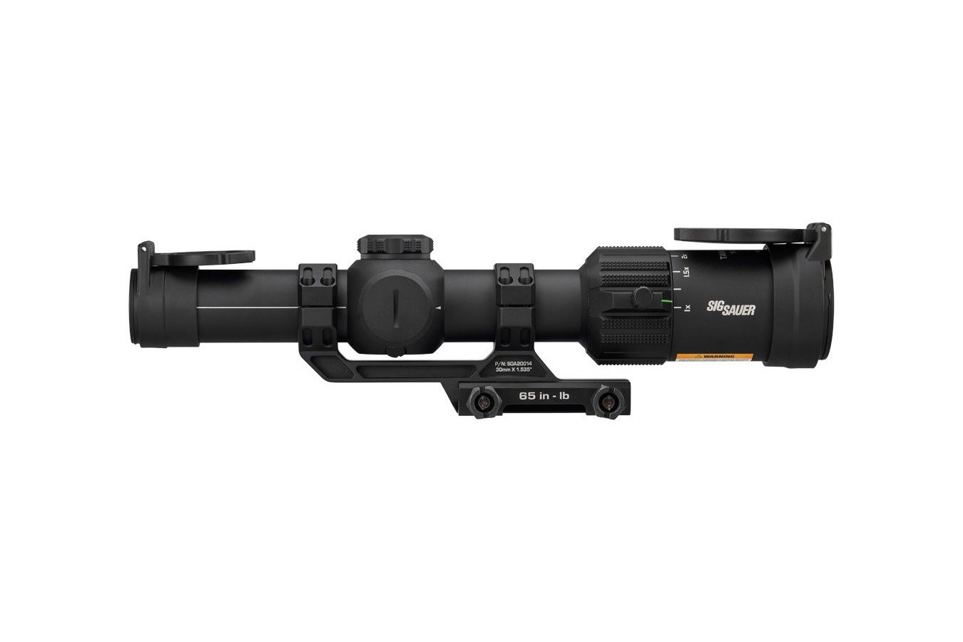 Sig Sauer Tango-MSR LPVO 1-6x24mm Riflescope with Illuminated BDC6 Reticle and Cantilever Mount
