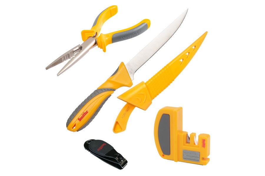 SMITH 5 Piece Fishing Knife Plier Combo