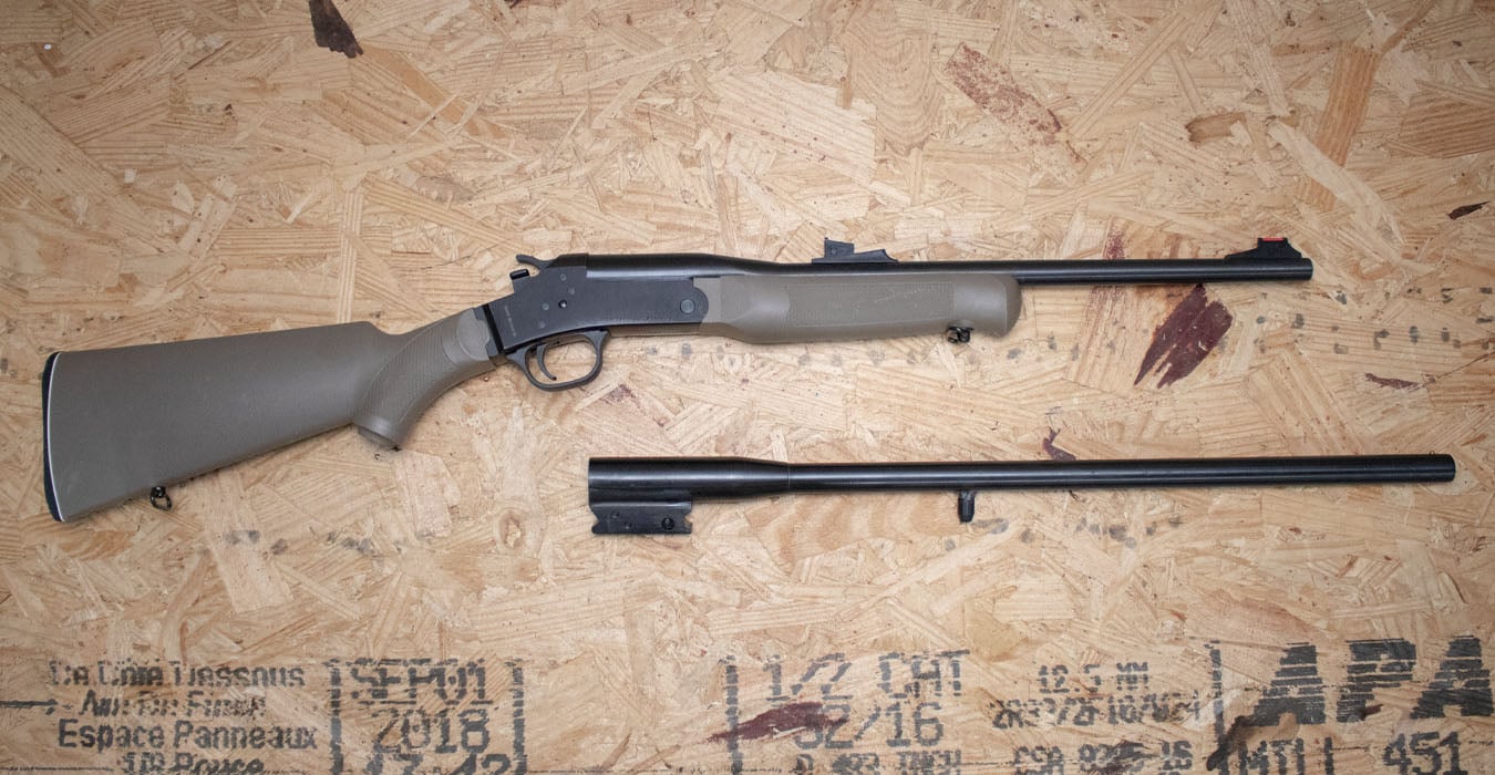 ROSSI Single Shot 22LR Police Trade-In Rifle with Extra 20-Gauge Barrel