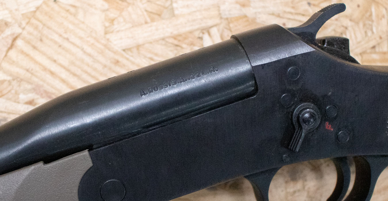 ROSSI Single Shot 22LR Police Trade-In Rifle with Extra 20-Gauge Barrel