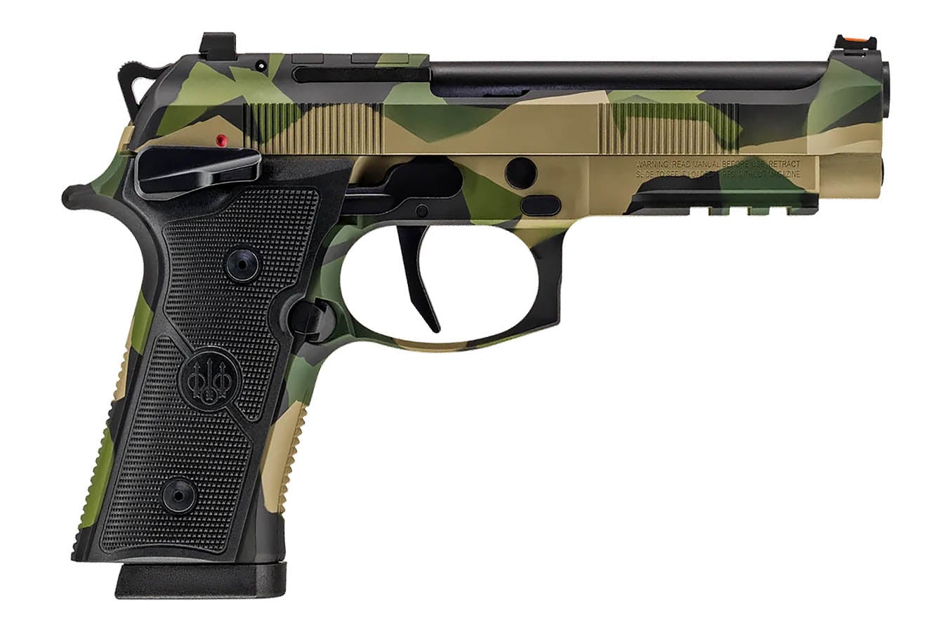 BERETTA 92XI SAO Splinter 9mm Optic Ready Pistol with Splinter Camo Finish