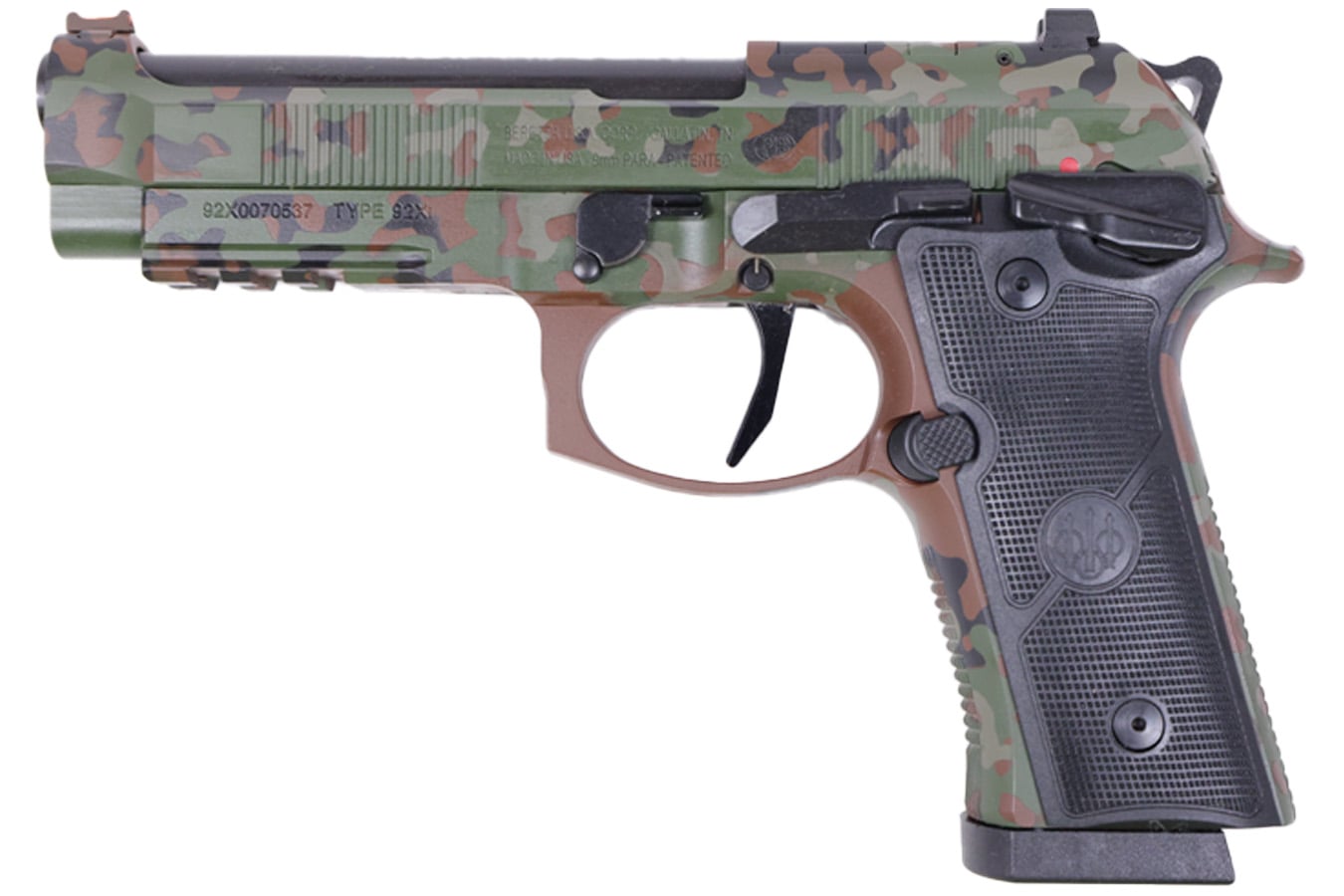 Beretta 92XI Foreign Combat Series 9mm Semi-Auto Pistol w/ Flecktarn Camo Finish