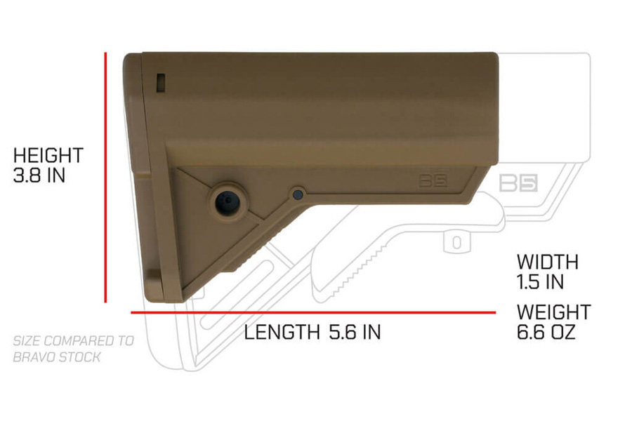 B5 SYSTEMS Sierra K Stock Coyote Brown