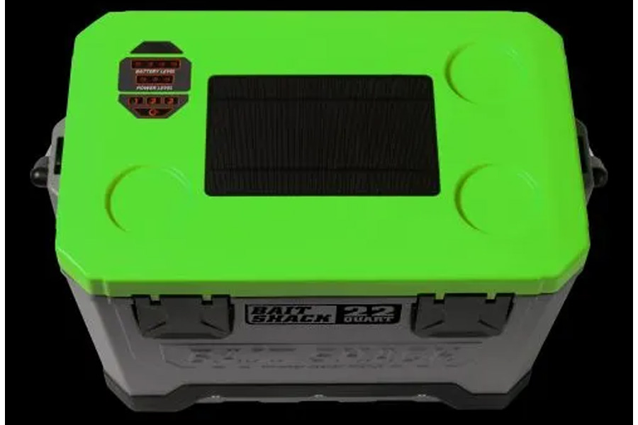 Whisker Seeker Seeker Tackle Solar Powered Bait Cooler Green