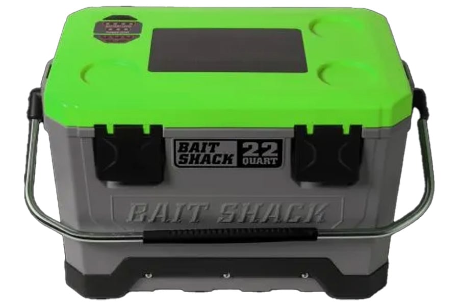 Whisker Seeker Seeker Tackle Solar Powered Bait Cooler Green