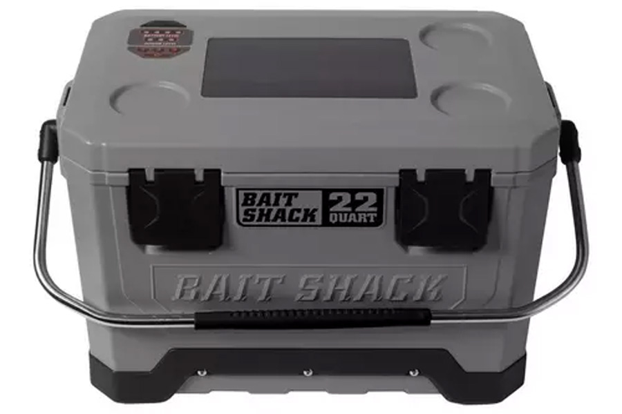 Whisker Seeker Seeker Tackle Solar Powered Bait Cooler Gray