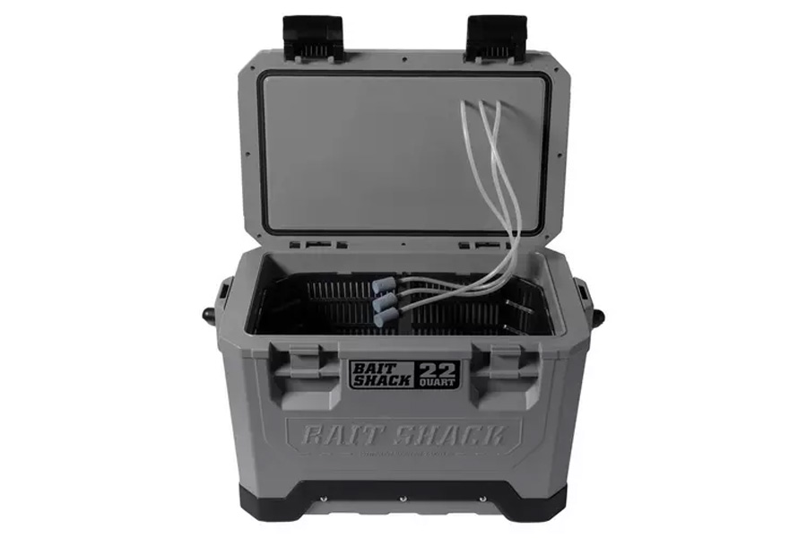 Whisker Seeker Seeker Tackle Solar Powered Bait Cooler Gray