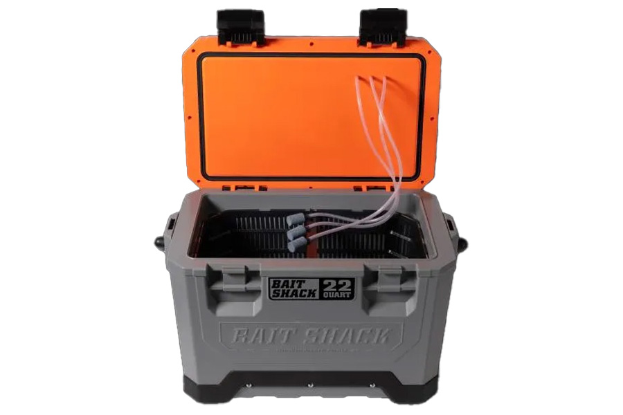 WHISKER SEEKER Seeker Tackle Solar Powered Bait Cooler Orange