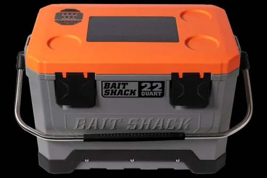 Whisker Seeker Seeker Tackle Solar Powered Bait Cooler Orange