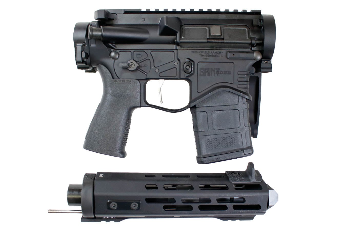SPRINGFIELD SAINT Edge EVAC 5.56mm AR Pistol with Law Tactical Folder, Viridian Green Dot and Four Magazines