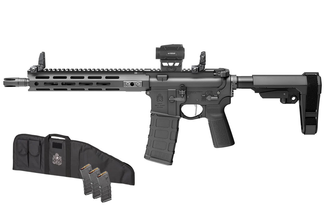 Springfield SAINT Victor V2 5.56 NATO Semi-Auto Pistol with Viridian Red Dot