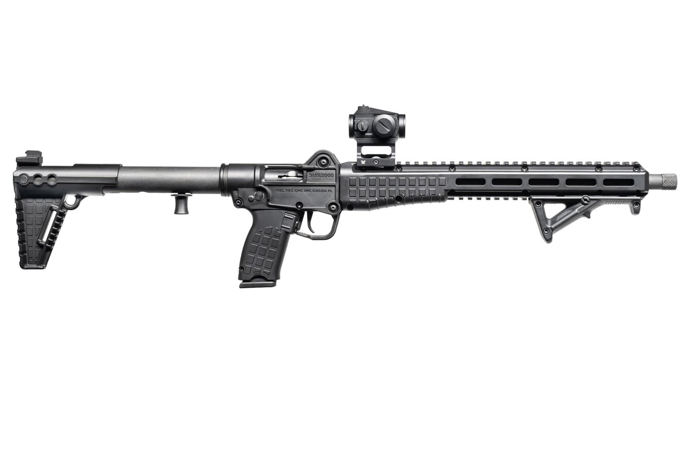 KELTEC  Sub 2000 Defender 10mm Semi-Automatic Rifle Gen 3 with Vortex Crossfire Red Dot and Magpul Angled Grip