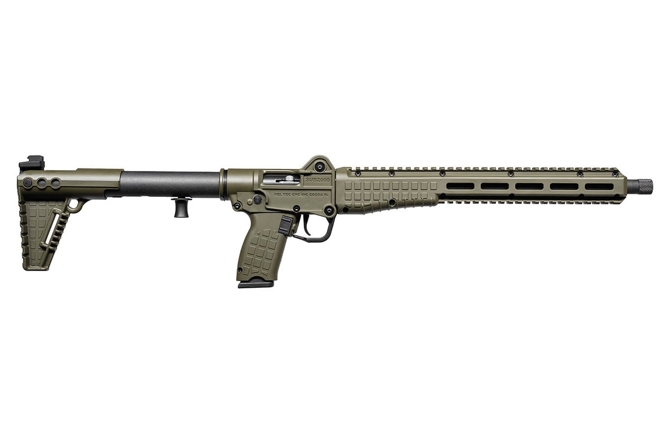 KEL-TEC SUB2000 Gen3 10mm Carbine with Green Stock and Threaded Barrel