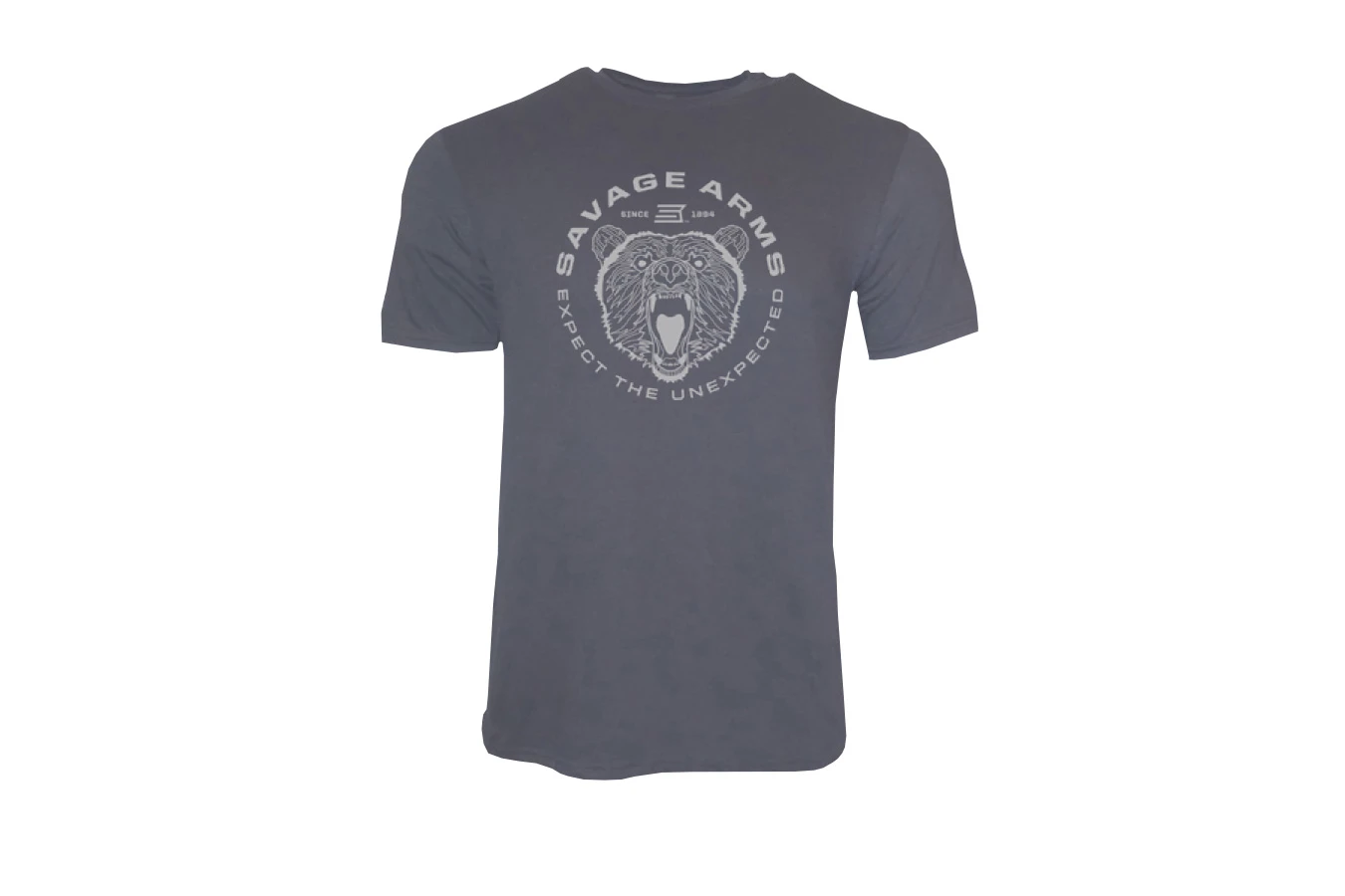 Savage Apparel Bear Short Sleeve Tee - Charcoal