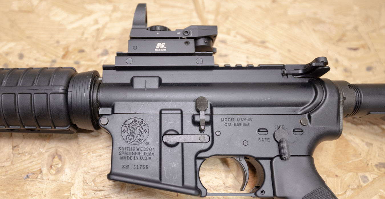 SMITH AND WESSON M&P15 5.56mm Police Trade-In Rifle with Red Dot Optic