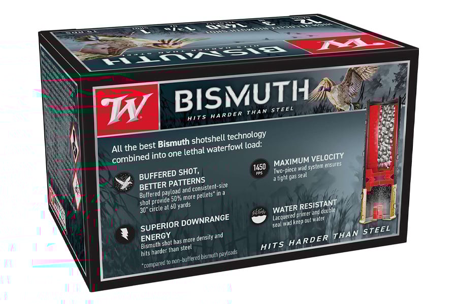 WINCHESTER AMMO 12 Gauge 1 3/8 Oz Lead Shot Bismuth 15/Box