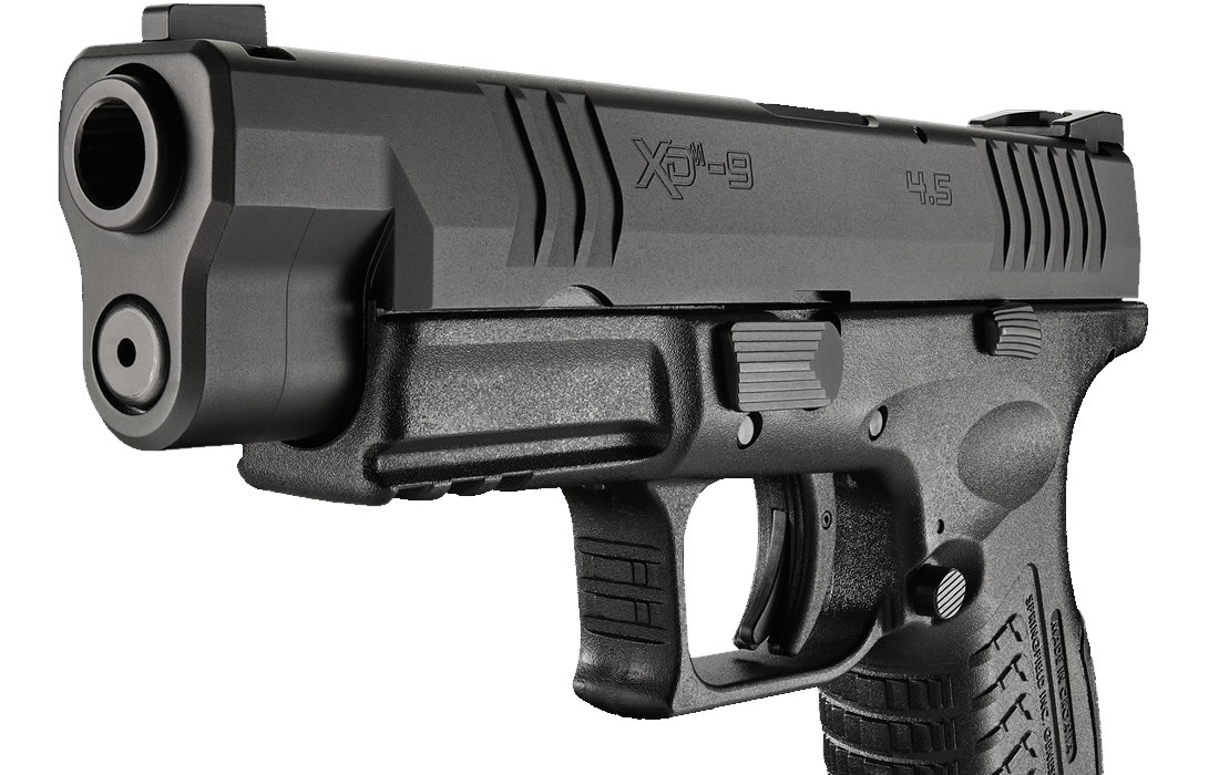 MAGO Black Aluminum Magwell For Springfield XDM 9/40 - ESP Grip Storage Plug