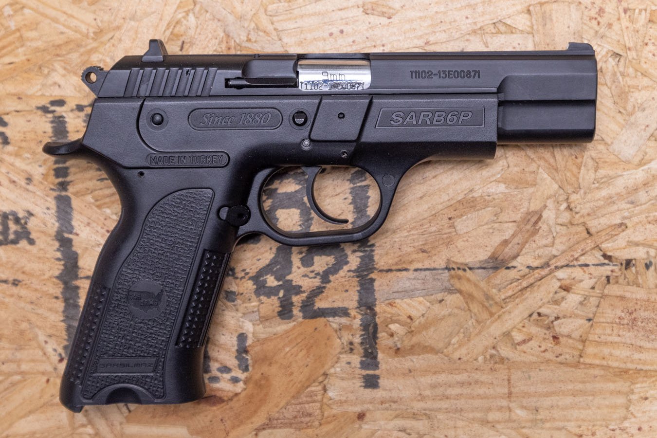 SAR ARMS SARB6P 9mm Police Trade-In Pistol (Mag Not Included)