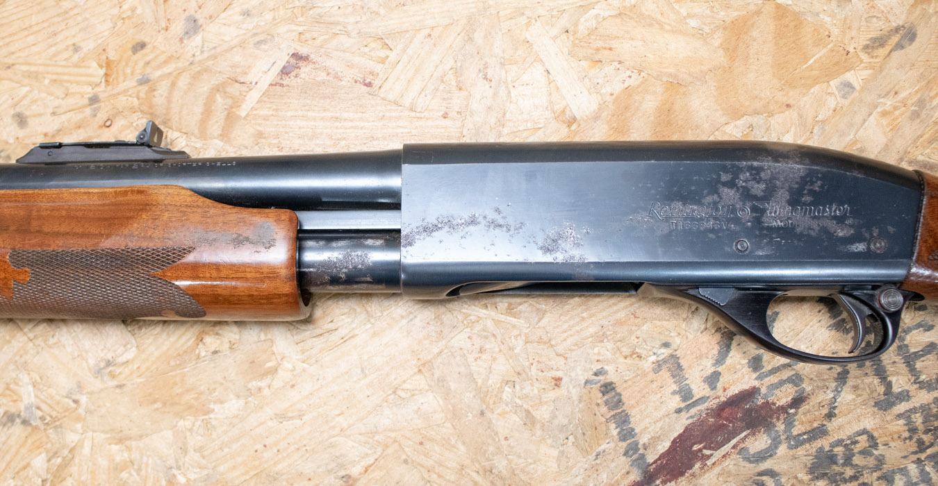 REMINGTON 870 Wingmaster 12 Gauge Police Trade-In Shotgun with 20 Inch Barrel and Rifle Sights