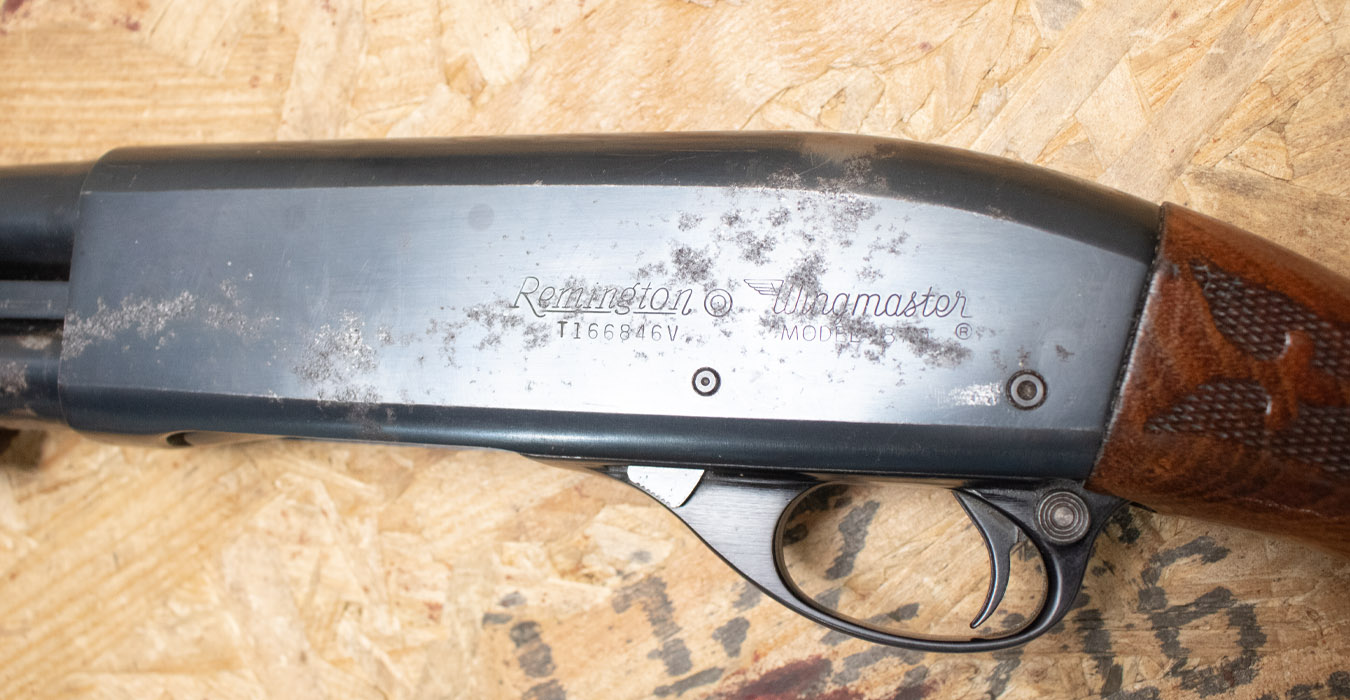 REMINGTON 870 Wingmaster 12 Gauge Police Trade-In Shotgun with 20 Inch Barrel and Rifle Sights