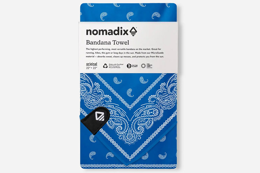 NOMADIX Bandana Towel Paisley Stellar Blue