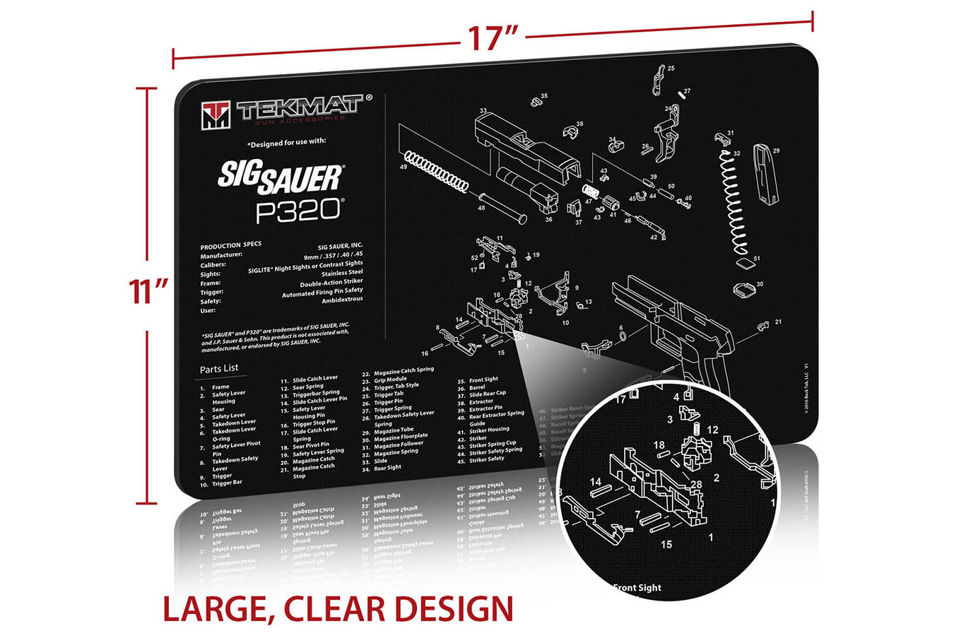 Tekmat Gun Cleaning Mat, Sig Sauer P320