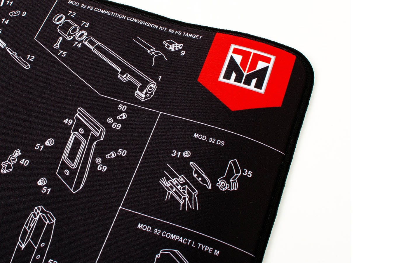 TEKMAT Ultra Premium Gun Cleaning Mat, Beretta 92