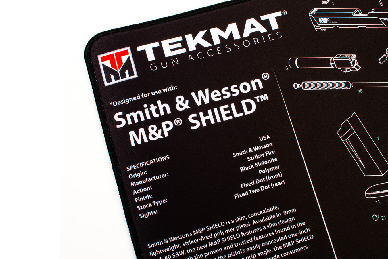 Tekmat SW MP Shield Ultra Premium Gun Cleaning Mat