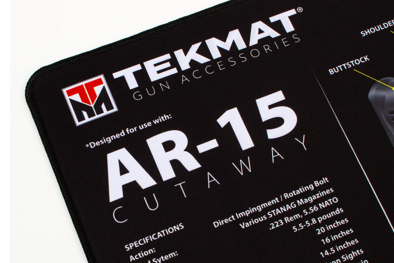 Tekmat Cutaway Ultra Premium Gun Cleaning Mat, AR-15