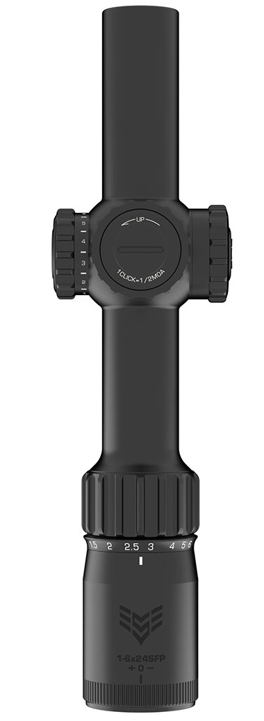 SWAMPFOX OPTICS  TOMAHAWK II LPVO 1-4X24MM SFP ILLUMINATED RIFLE SCOPE