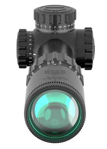 SWAMPFOX OPTICS  TOMAHAWK II LPVO 1-4X24MM SFP ILLUMINATED RIFLE SCOPE