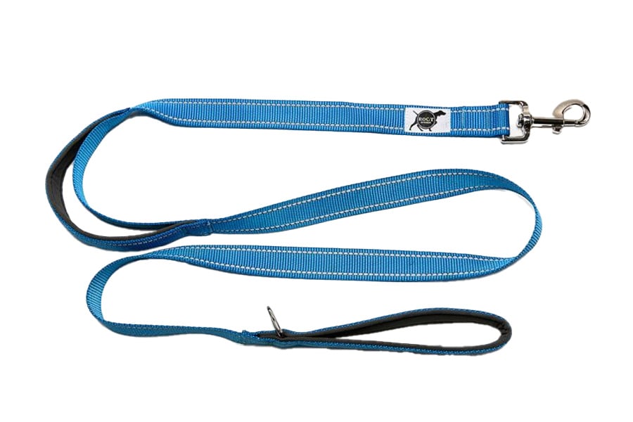 ROCT OUTDOOR Trailhead Padded Dog Leash With Heel Handle in Blue