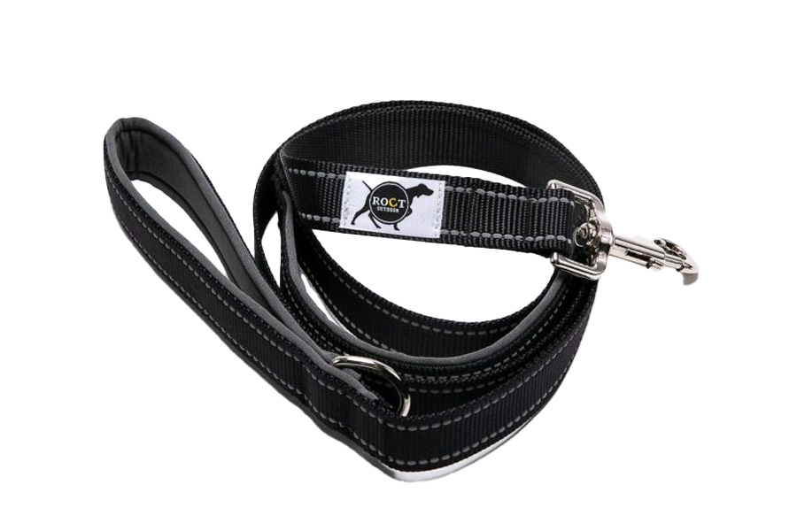 ROCT OUTDOOR Trailhead Padded Dog Leash With Heel Handle in Black