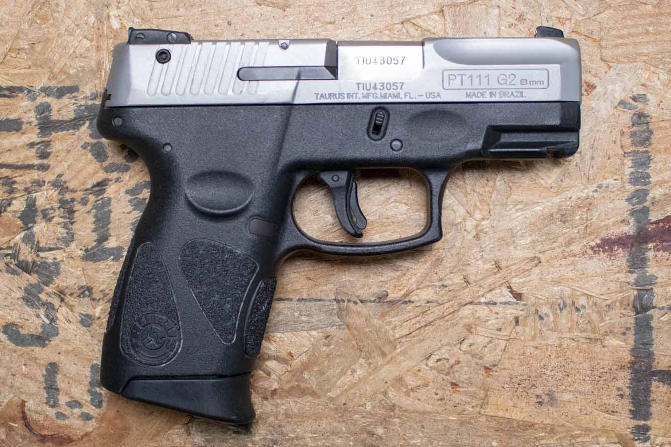 TAURUS PT111 G2 Millennium 9mm Police Trade-In Pistol with Stainless Slide