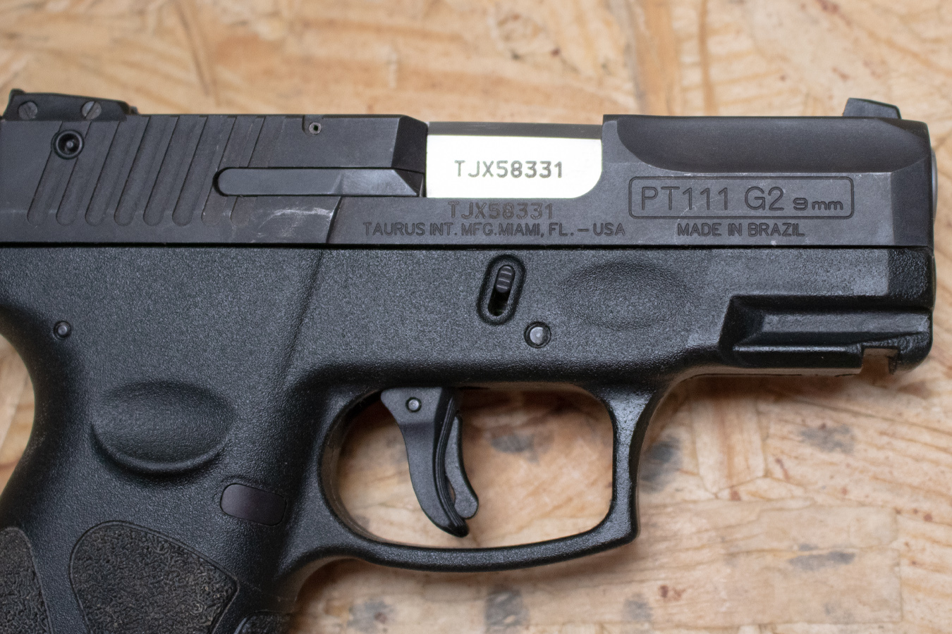 TAURUS PT111 G2 Millennium 9mm Police Trade-In Pistol with Manual Safety