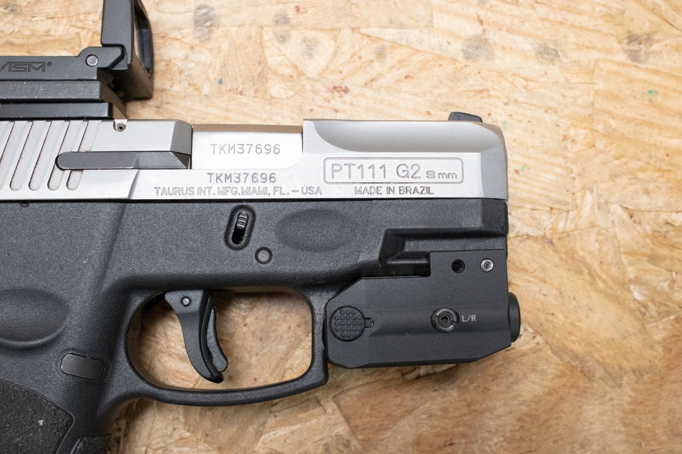 TAURUS PT111 G2 Millennium 9mm Police Trade-In Pistol with Optical Sight and Laser/Light (Mag Not Included)