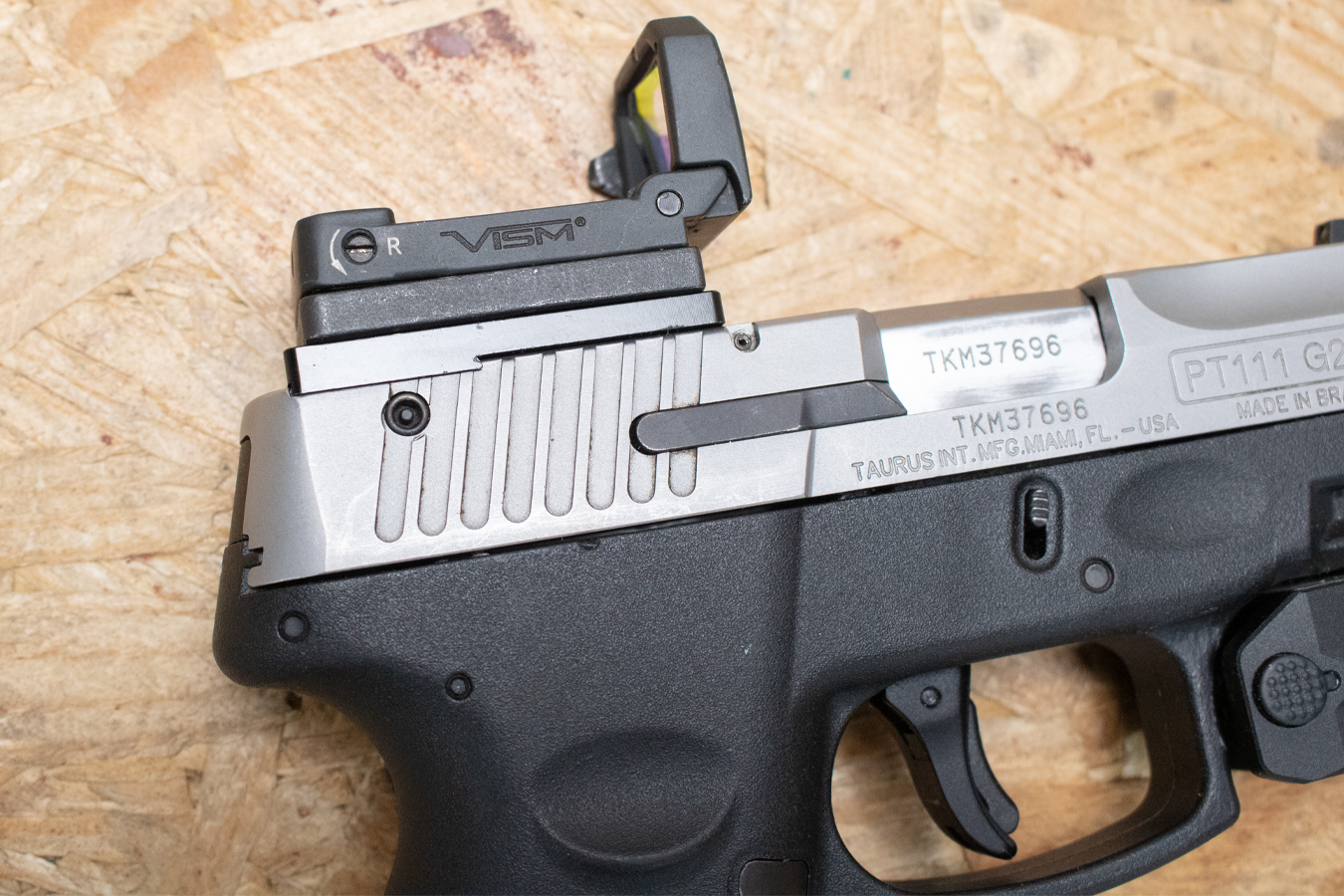 TAURUS PT111 G2 Millennium 9mm Police Trade-In Pistol with Optical Sight and Laser/Light (Mag Not Included)