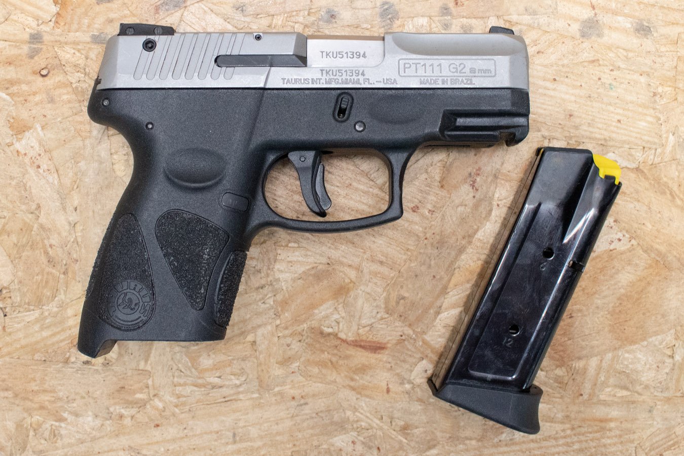 TAURUS PT111 Millennium G2 9mm Police Trade-In Pistol with Two-Tone Finish