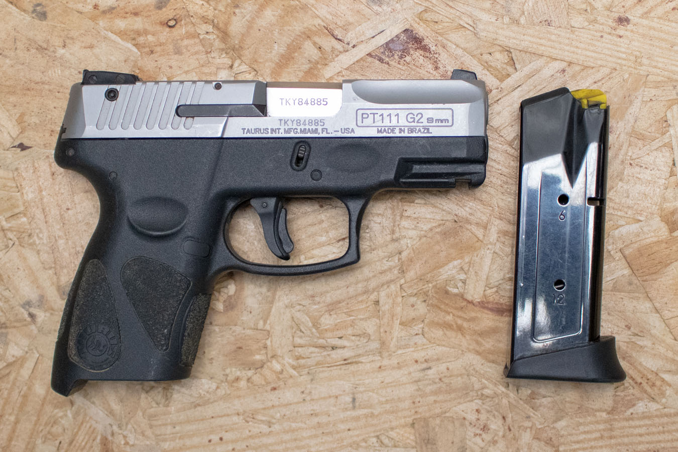 TAURUS PT111 G2 Millennium 9mm Police Trade-In Pistol w/Stainless Slide