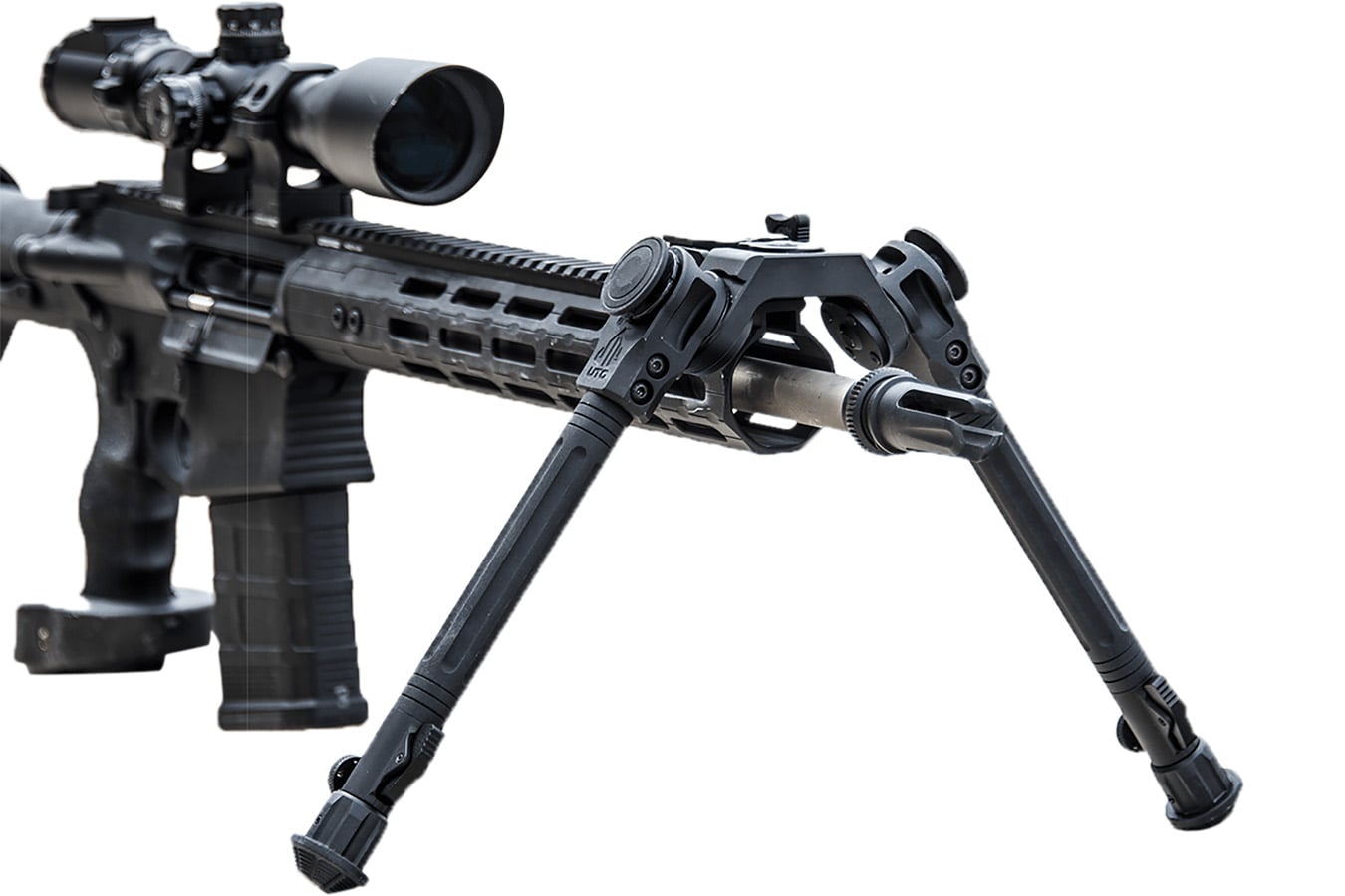 LEAPERS Bipod Black Anodized Picatinny 7.3-11.40in Aluminum/Steel