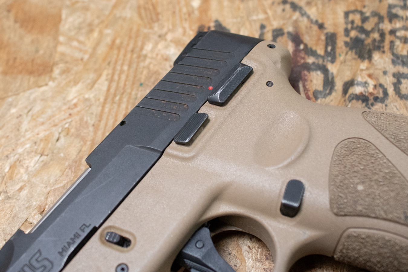 TAURUS G2C 9mm Police Trade-In Pistol with Manual Safety and Tan Frame
