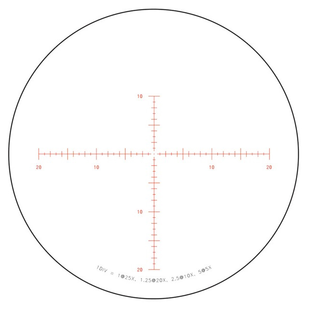 TRIJICON TENMILE HX 5-25X50MM SFP ILLUMINATED RIFLE SCOPE