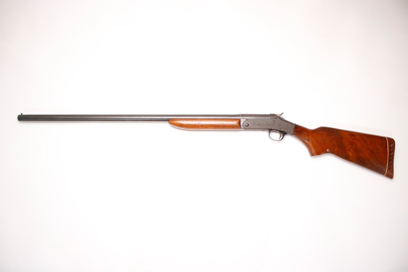 H AND R Topper Model 148 12-Gauge Police Trade-in Single-Shot Shotgun