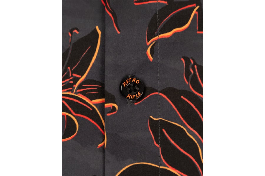 Retro Rifle Tropical Tiger Button Down Shirt