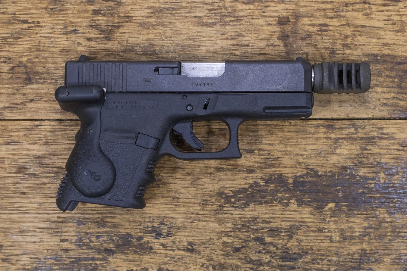 GLOCK 30 45Auto Police Trade-In Pistol with Compensator and Crimson Trace Lasergrips (Magazine Not Included)