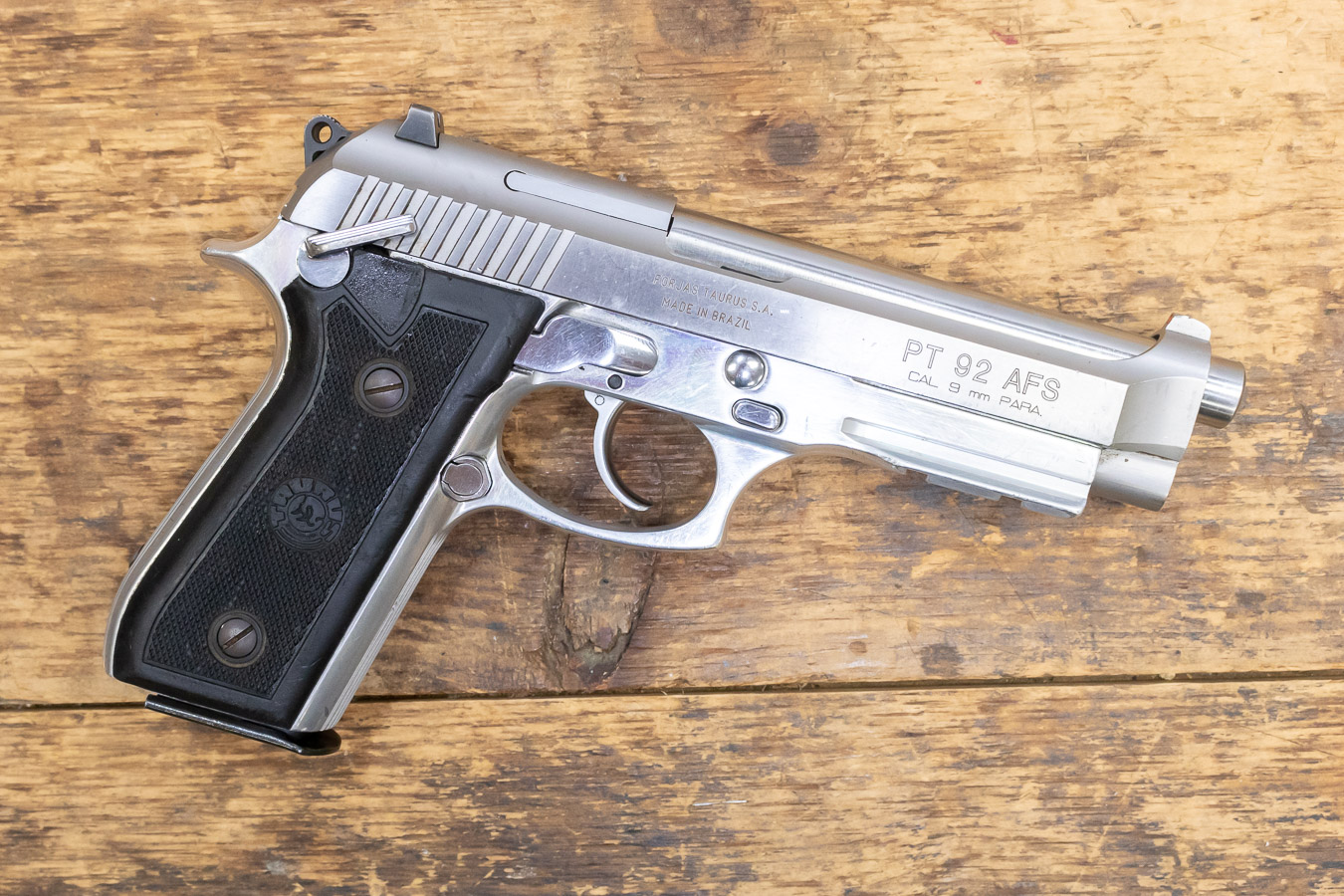 TAURUS PT 92 AFS 9mm Stainless 17-Round Used Trade-in Pistol