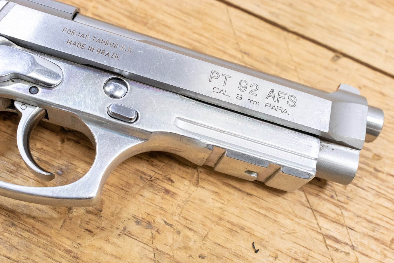 TAURUS PT 92 AFS 9mm Stainless 17-Round Used Trade-in Pistol